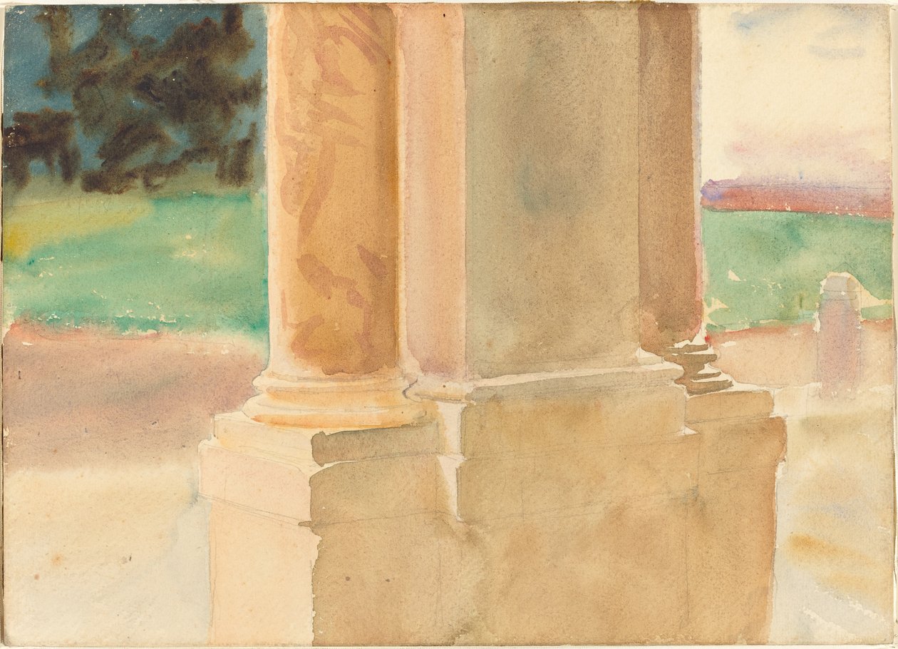 Frascati, étude architecturale - John Singer Sargent