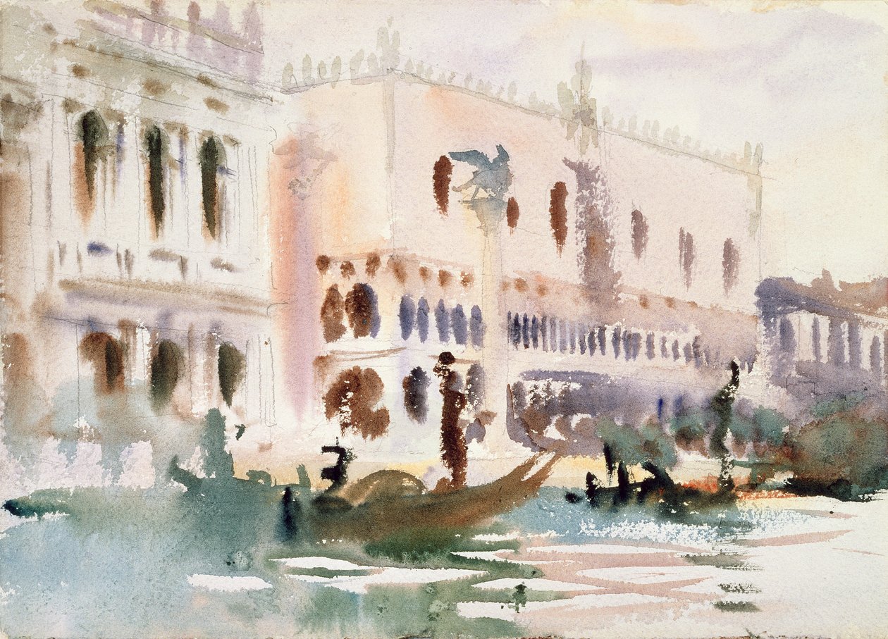 Depuis la gondole - John Singer Sargent