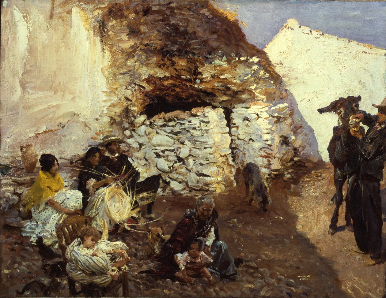 Campement Gitan, Grenade, Espagne, c.1912-13 - John Singer Sargent