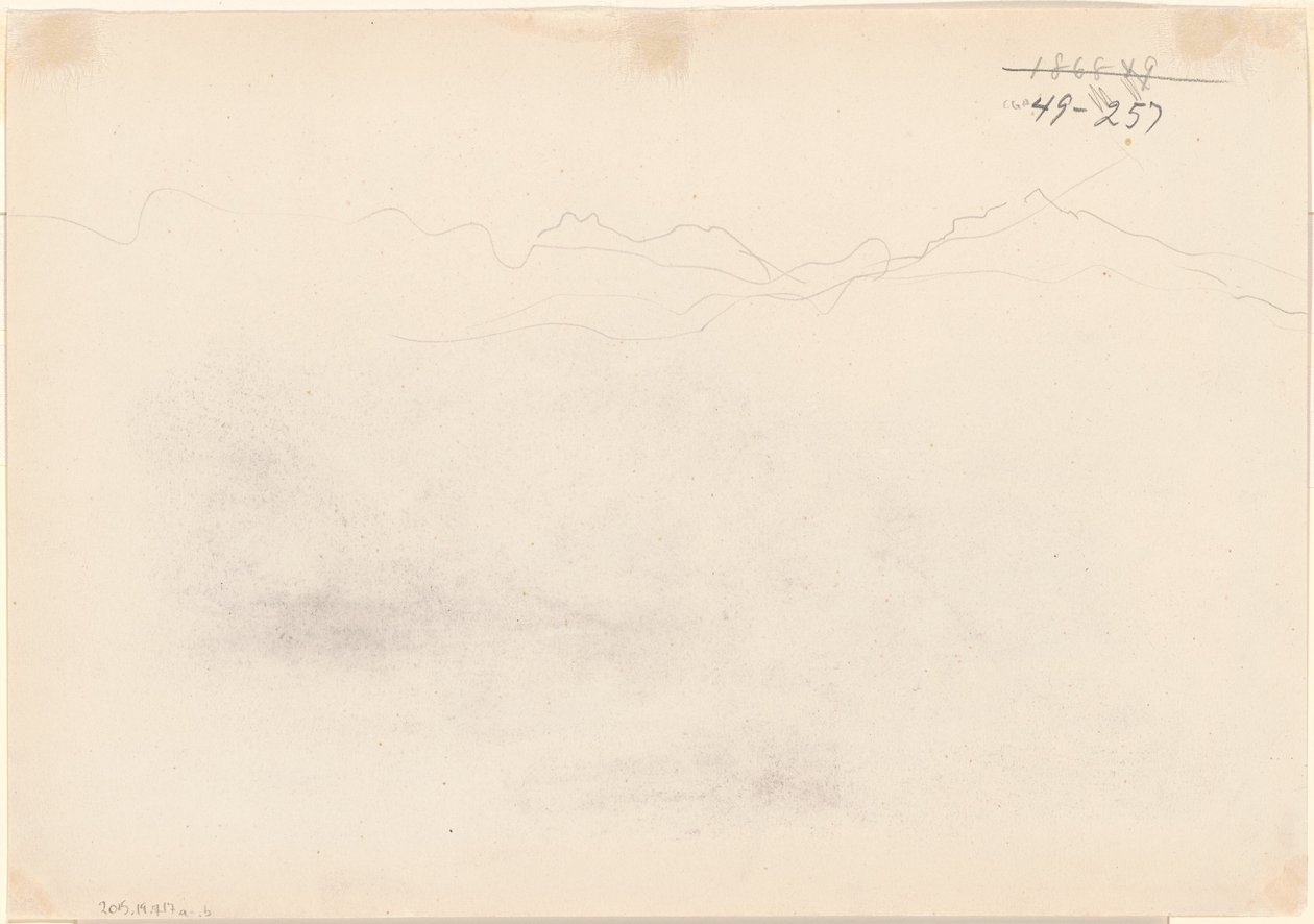 Montagnes (verso) - John Singer Sargent