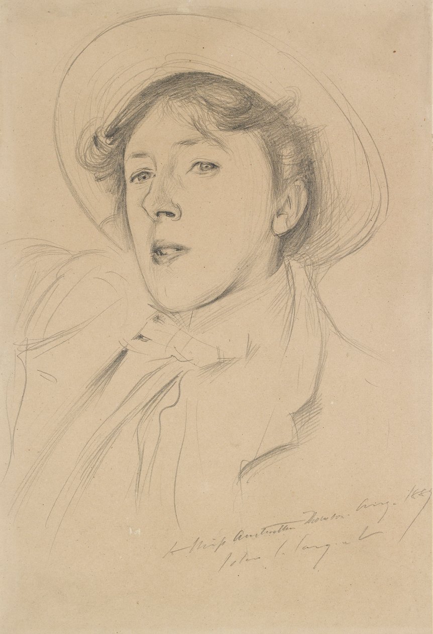 Portrait de Vernon Lee, 1889 - John Singer Sargent
