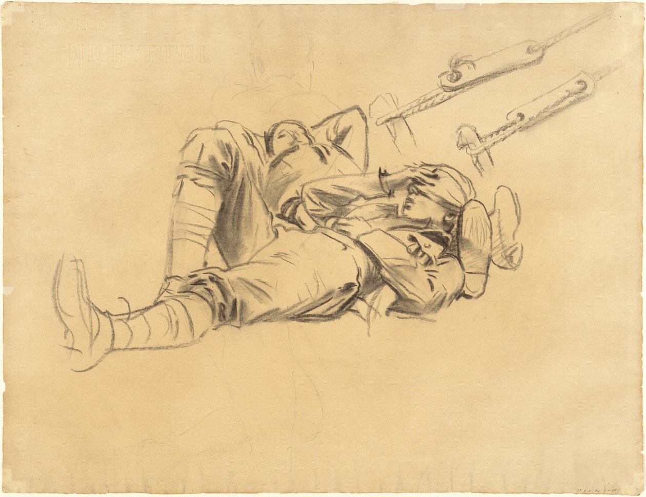 Études pour Gassed [recto], 1918-1919 - John Singer Sargent