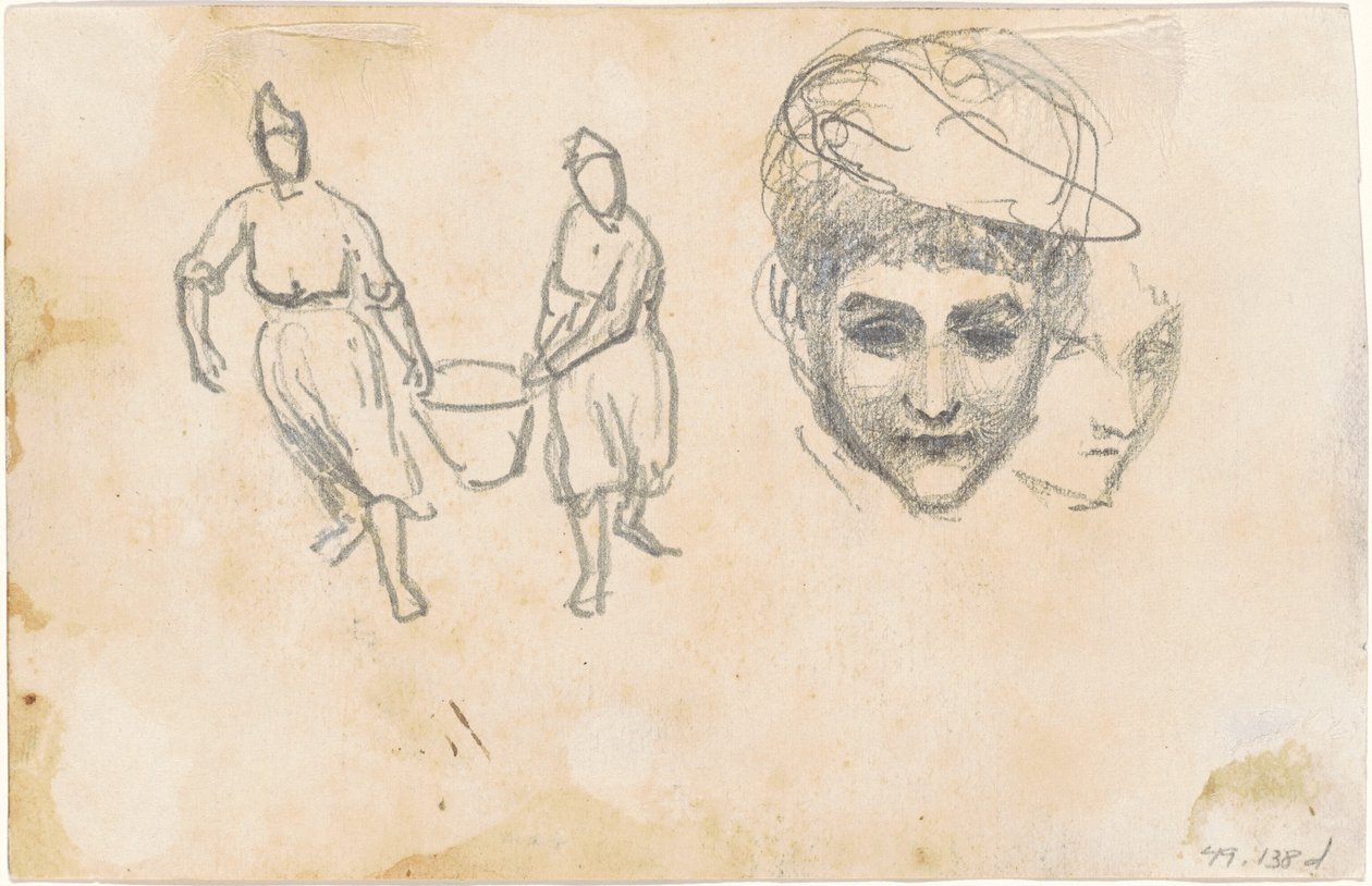 Études de paysans [verso] - John Singer Sargent