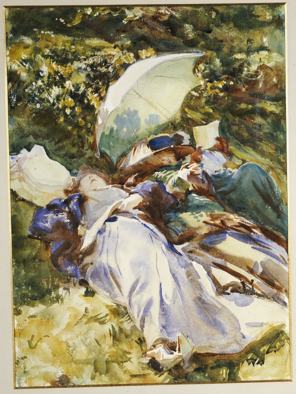 Le Parasol Vert, c.1910 - John Singer Sargent