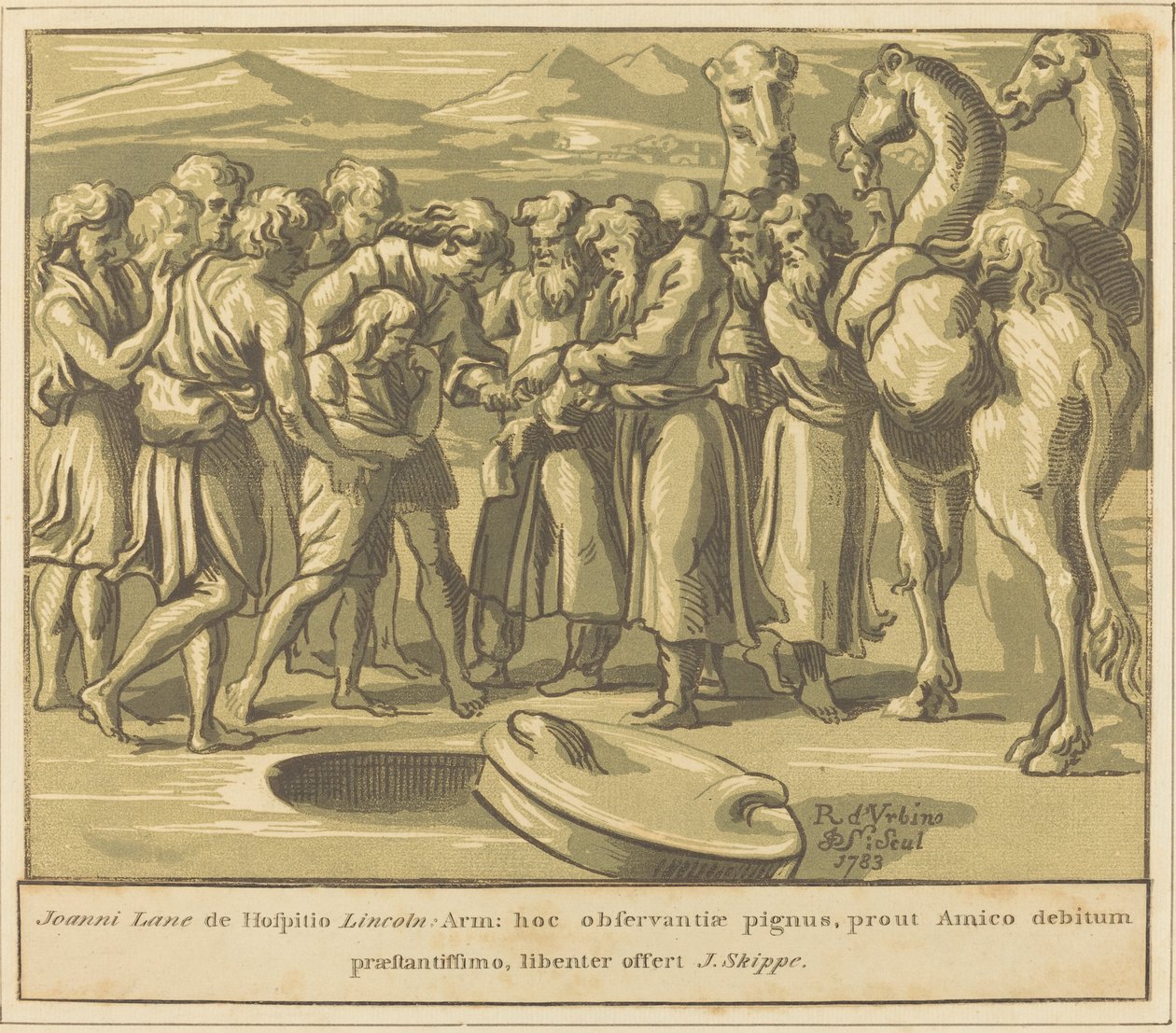 Joseph Vendu en Esclavage - John Skippe after Raphael