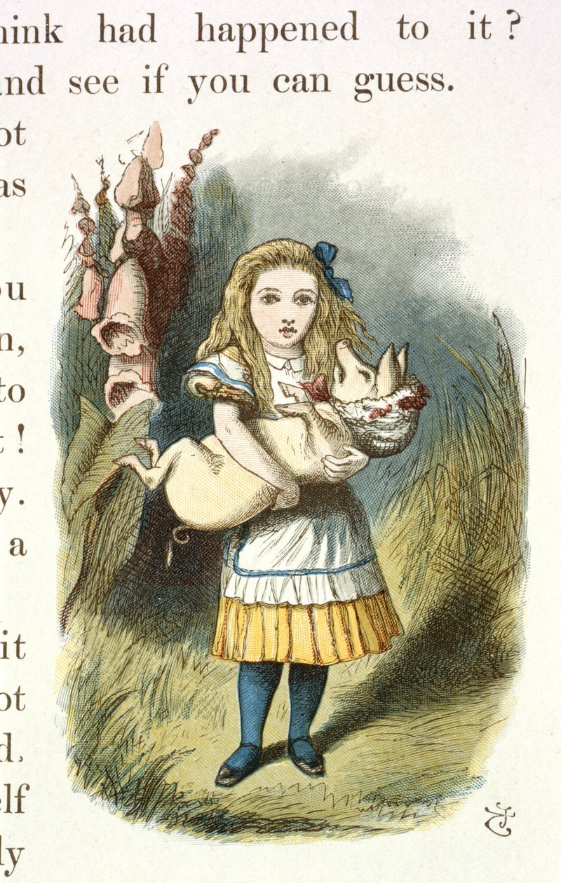 Alice et le Bébé-Cochon - John Tenniel