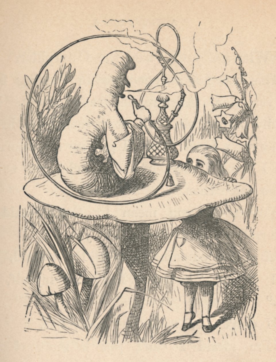 Alice et la chenille, 1889 - John Tenniel