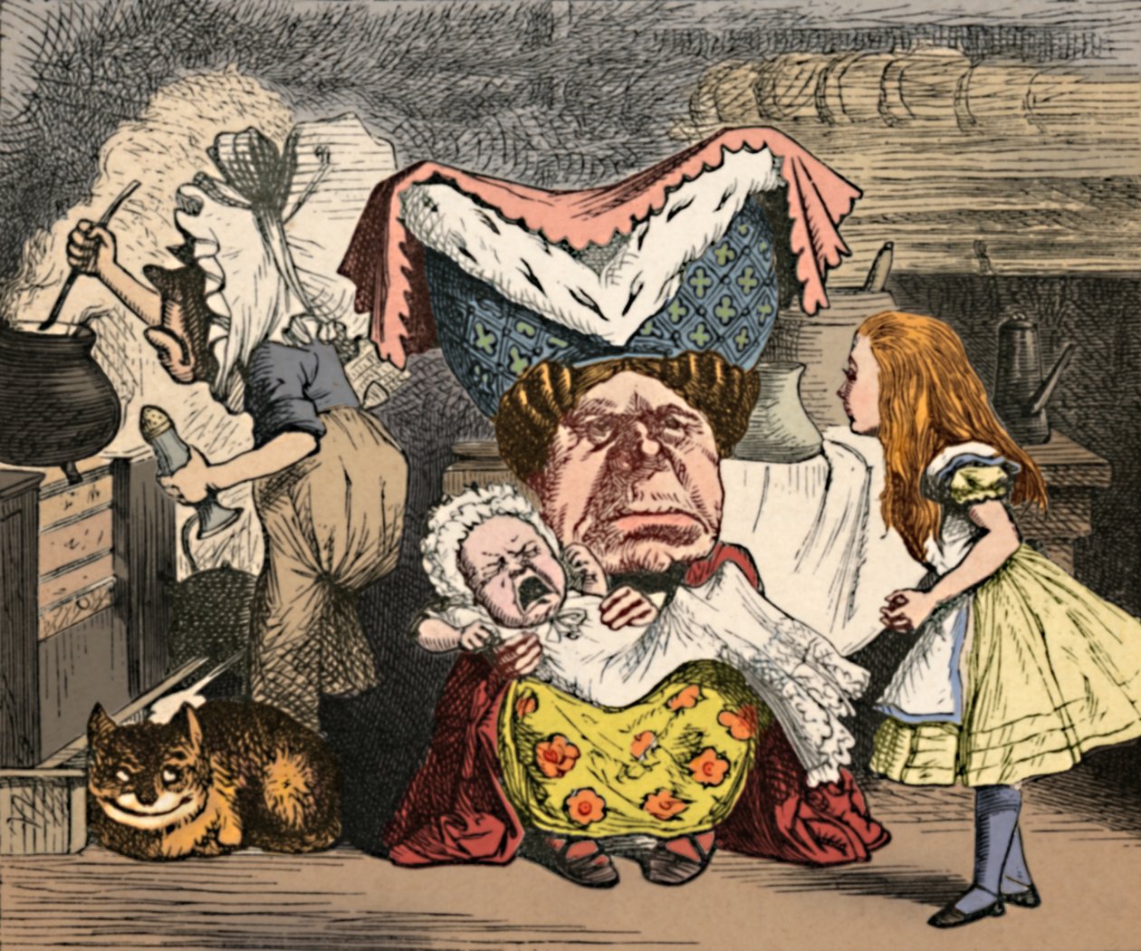 Alice, la Duchesse et le Bébé, 1889 - John Tenniel