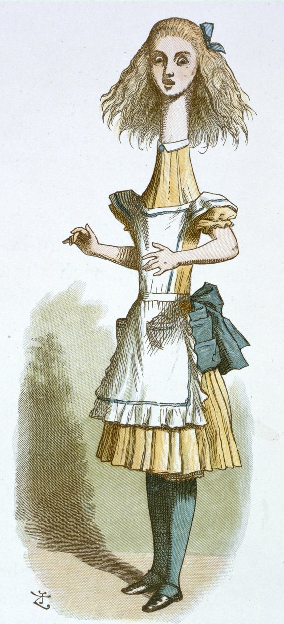 Alice au long cou - John Tenniel