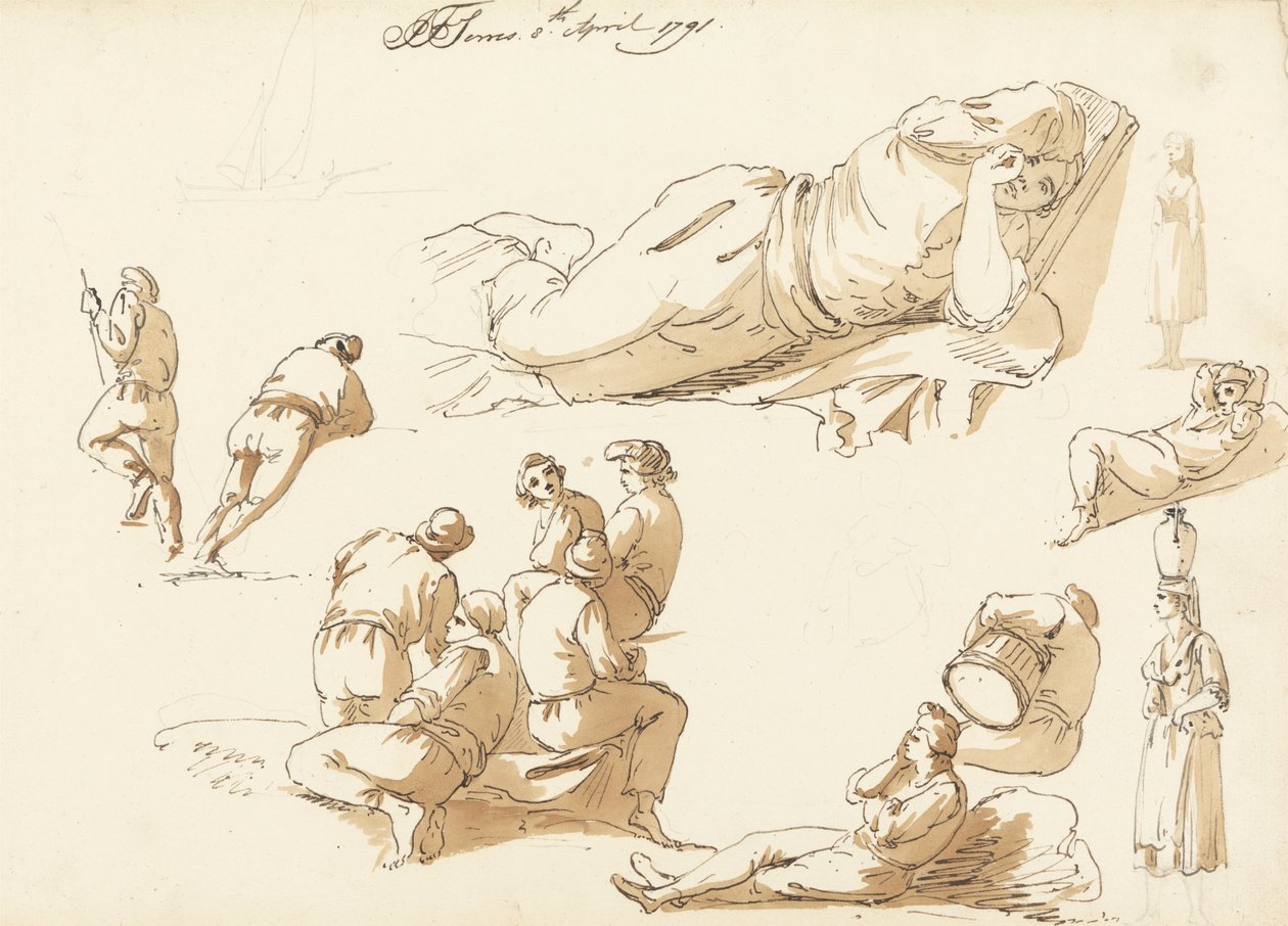 Pêcheurs napolitains - John Thomas Serres