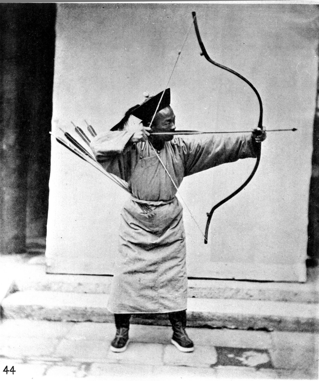 Chine, archer, vers 1870 - John Thomson