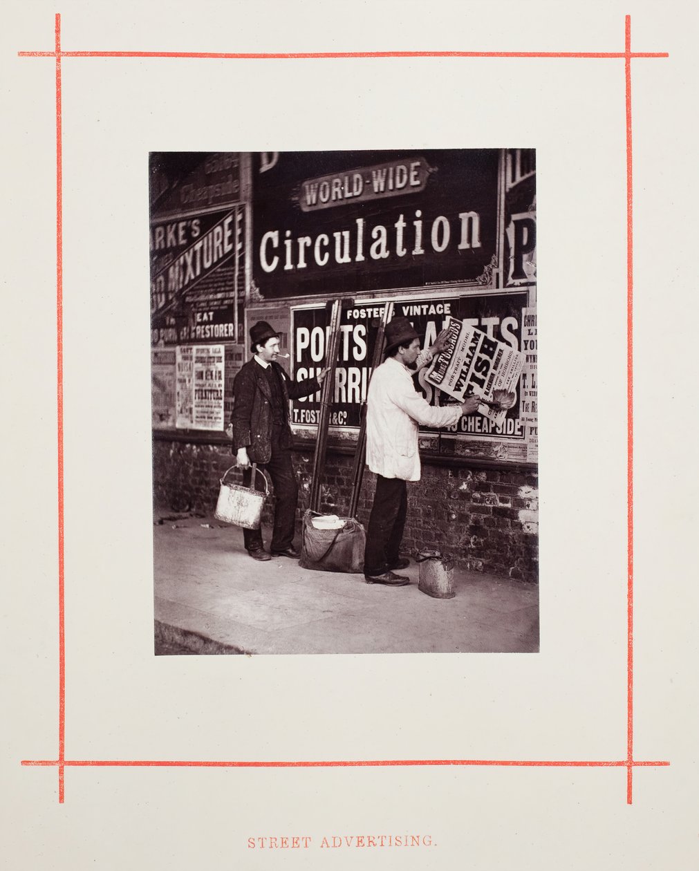 Publicité de rue - John Thomson