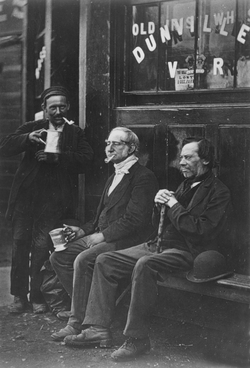 Travailleurs du mur, vers 1877 (photo n/b) - John Thomson