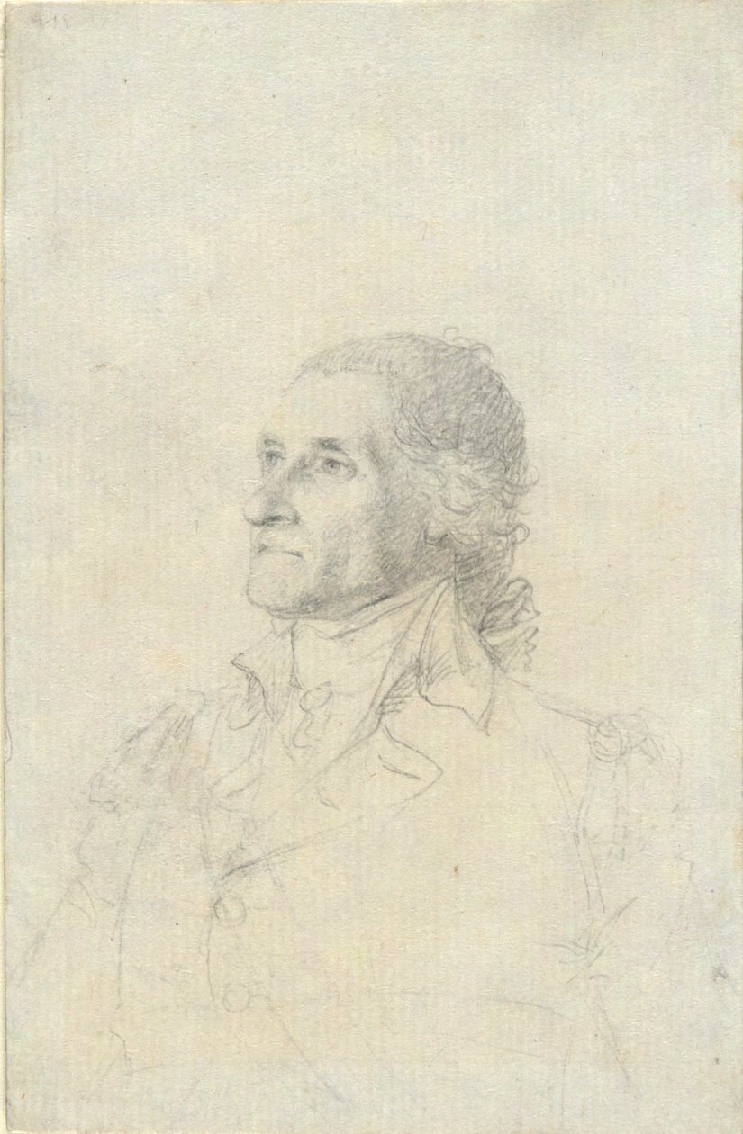 (Homme non identifié - peut-être Washington?) - John Trumbull