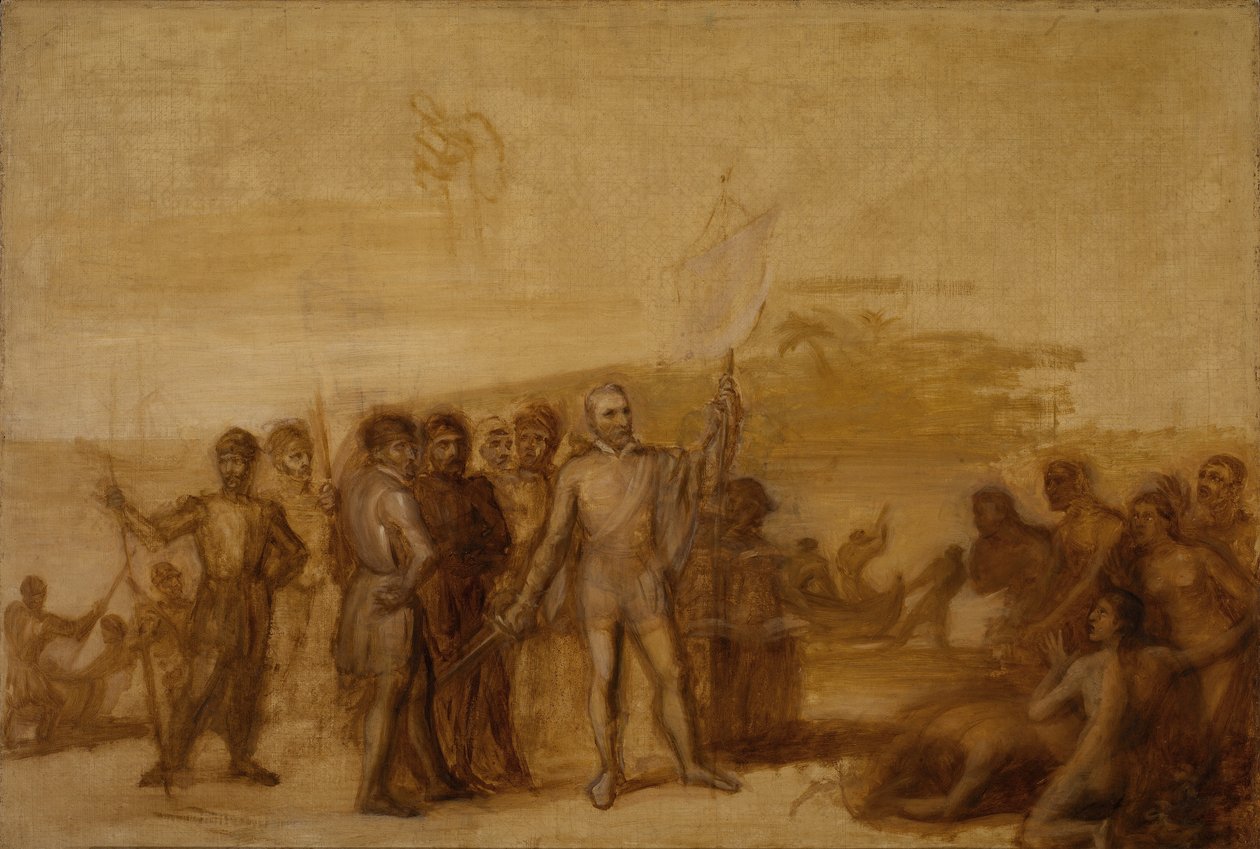 Le débarquement de Christophe Colomb - John Vanderlyn