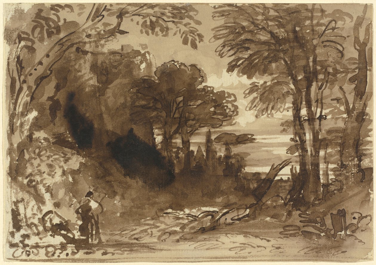 Une clairière dans une forêt - John Varley