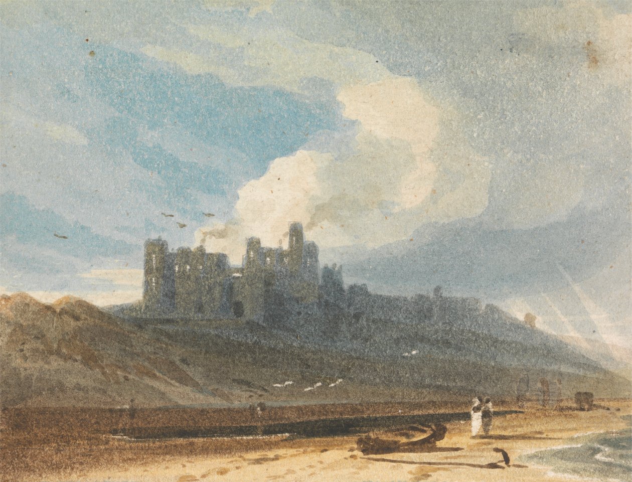 Château de Bamburgh, Northumberland - John Varley