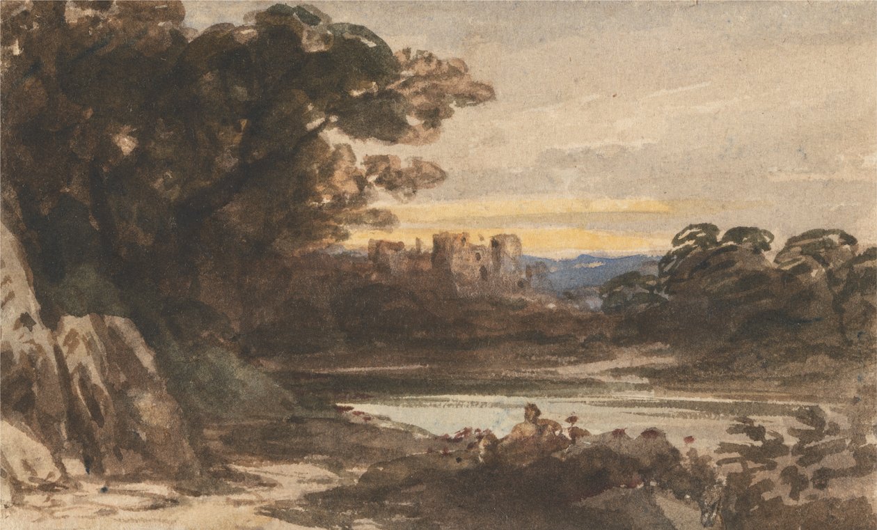 Château de Barnard, comté de Durham - John Varley