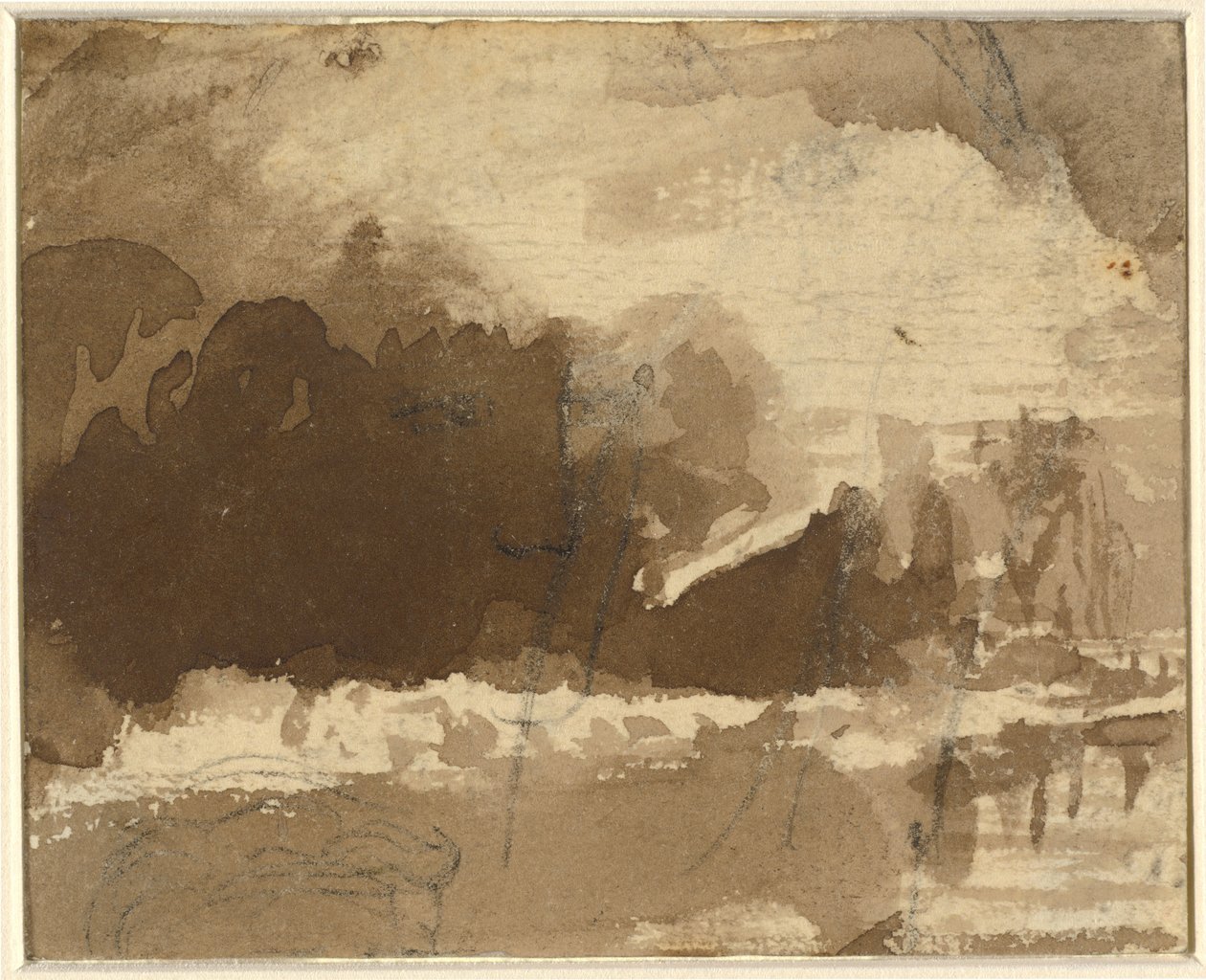 Composition de paysage [recto] - John Varley