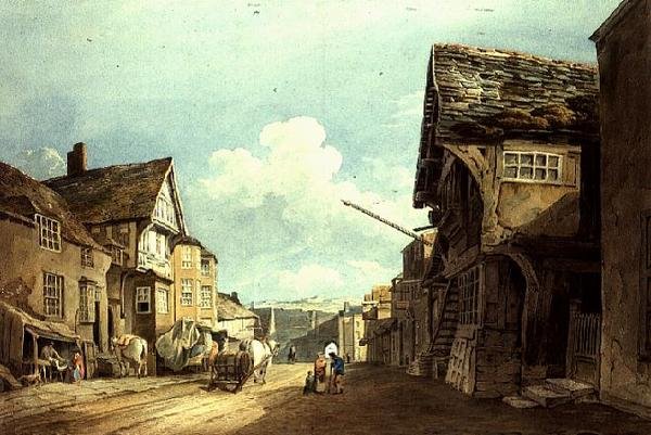 Vue de la rue principale, Conway - John Varley