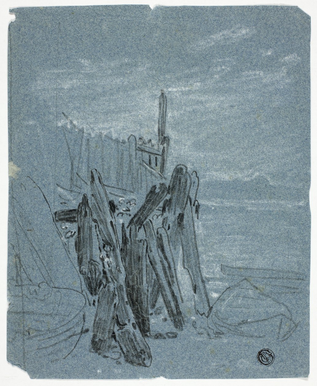 Stockade près de la côte - John Varley