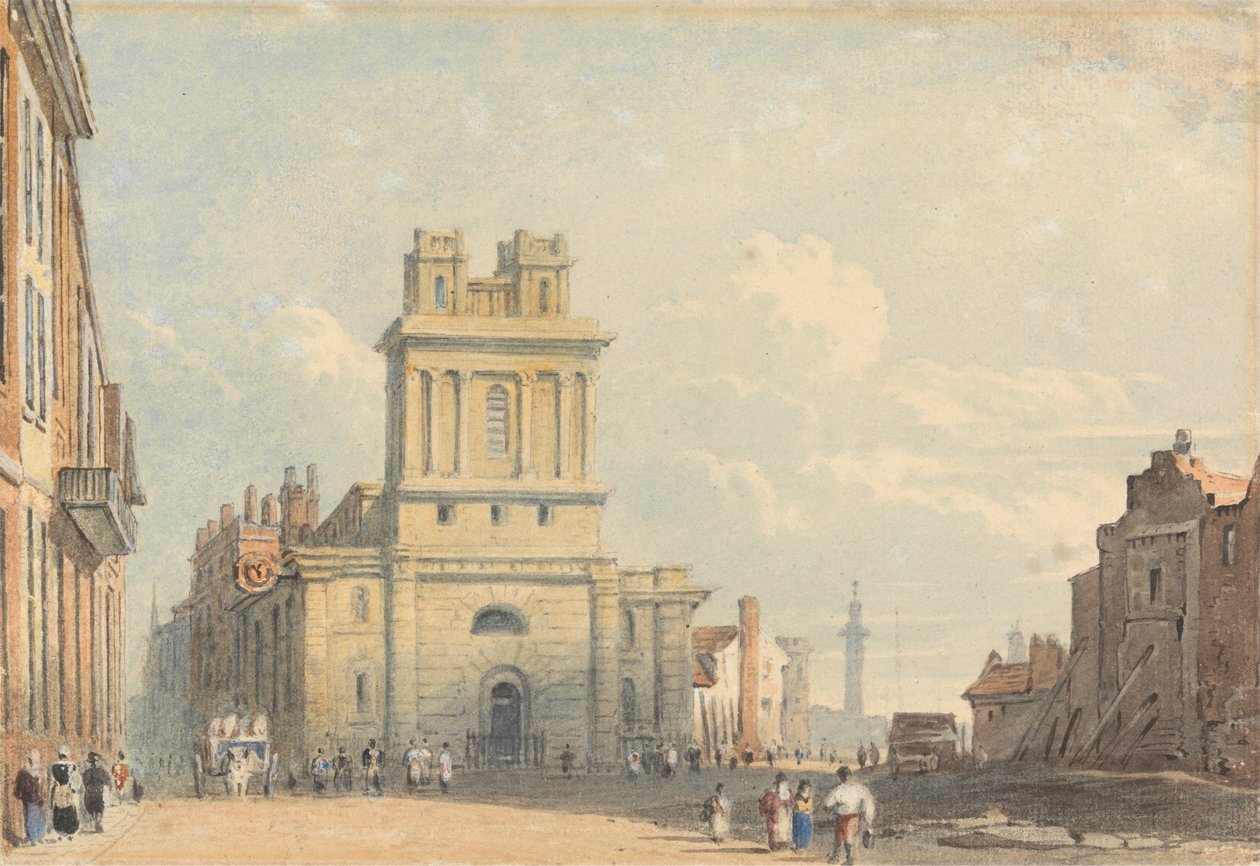 Vue de New Street, près du London Bridge - John Varley