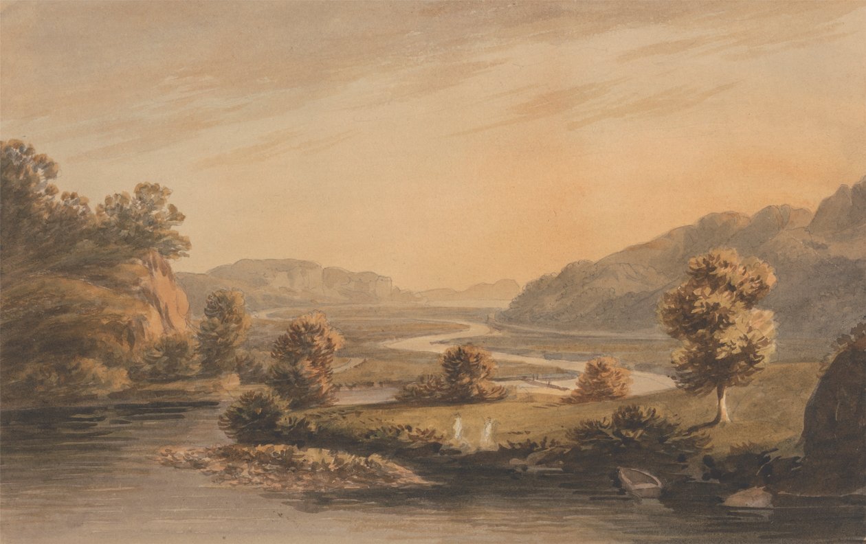 Près de Pontaberglaslyn - John Warwick Smith