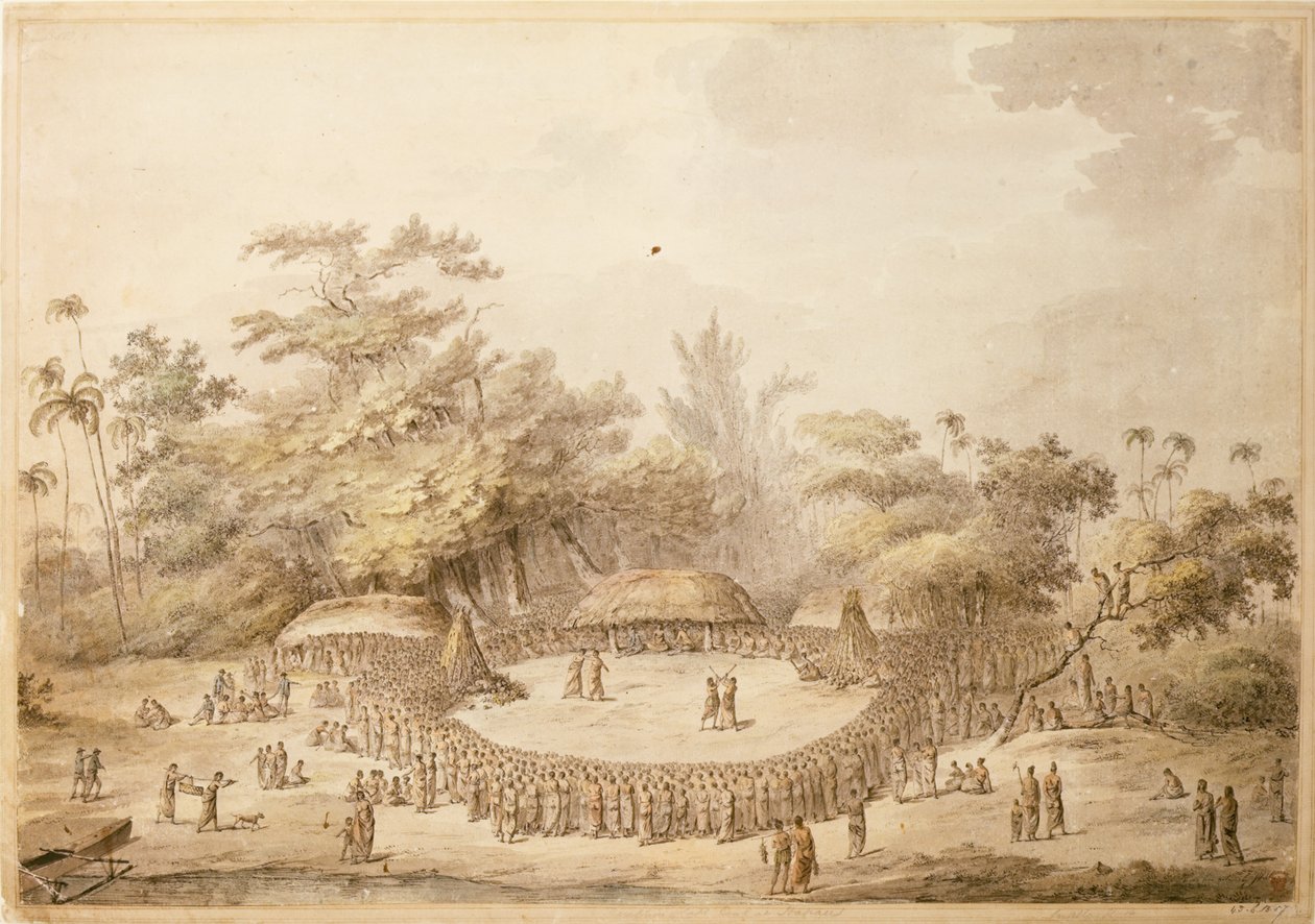 Le capitaine Cook à Hapaee - John Webber