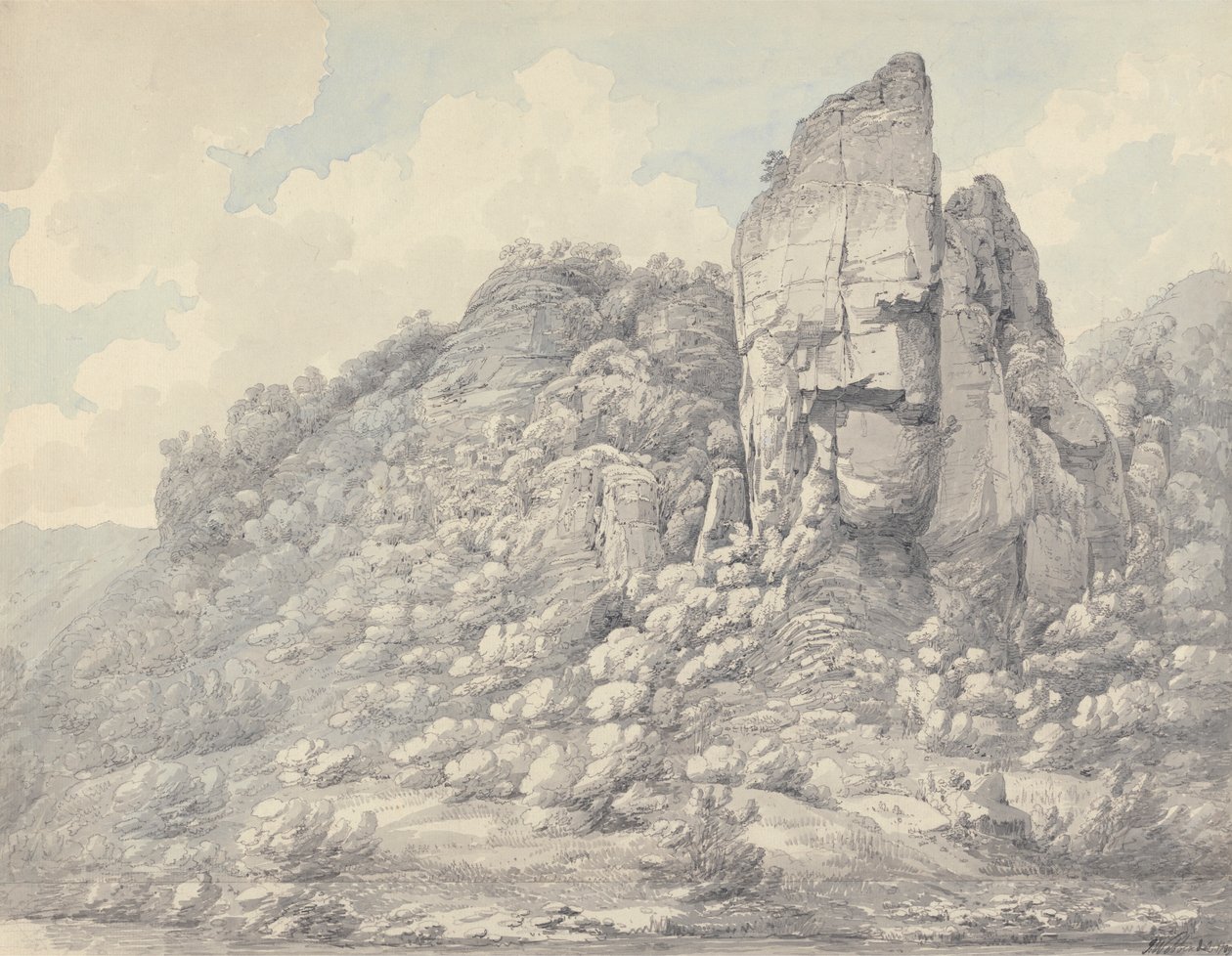Rochers dans le Derbyshire - John Webber
