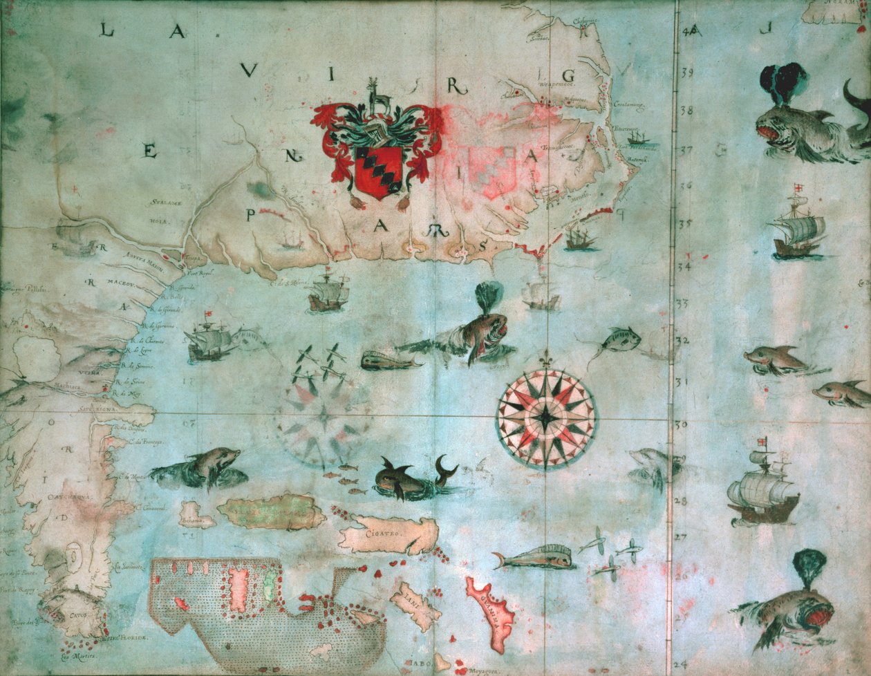 Baie de Chesapeake, Floride, c.1585-1603 - John White