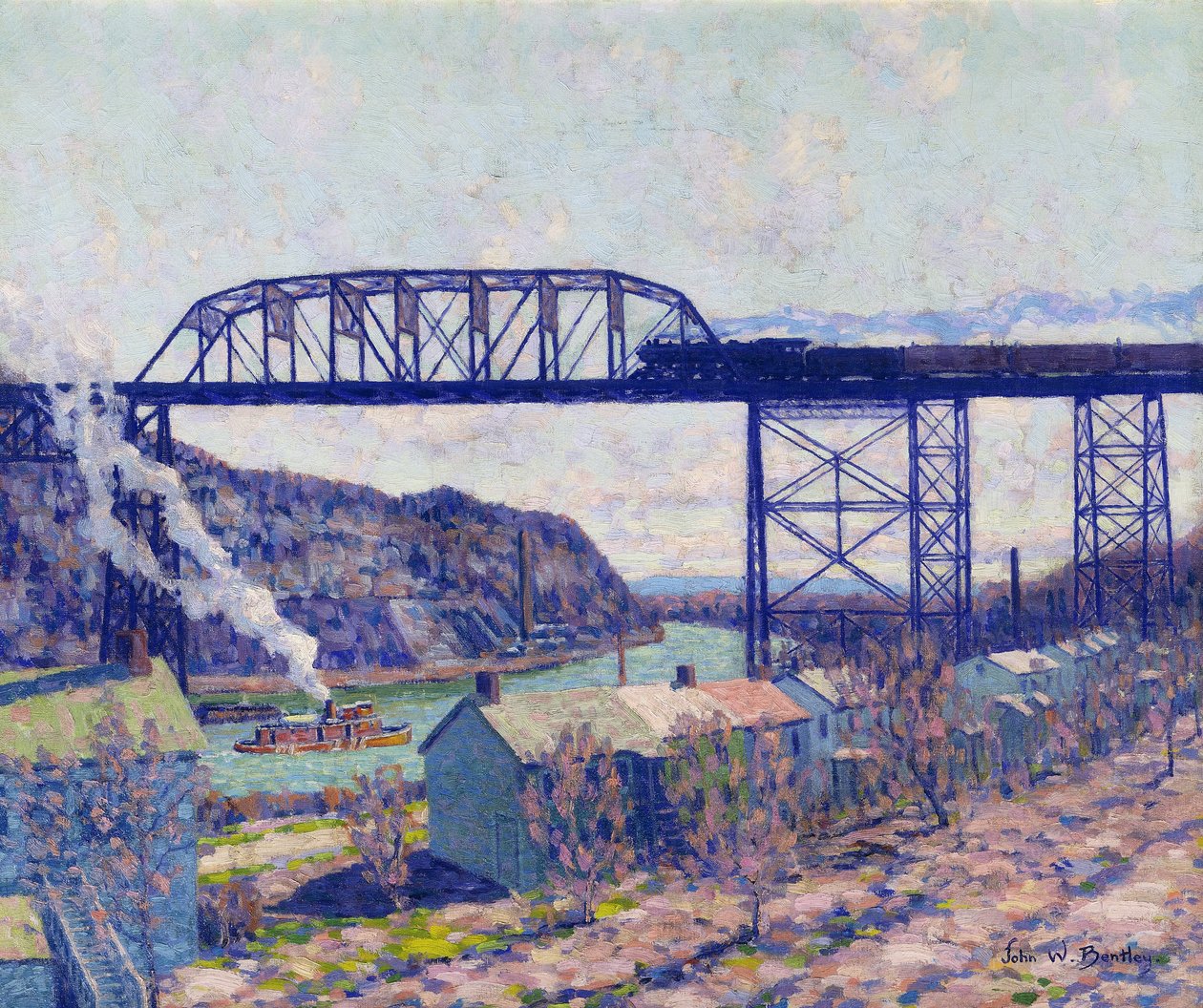 Sur le Rondout - John William Bentley