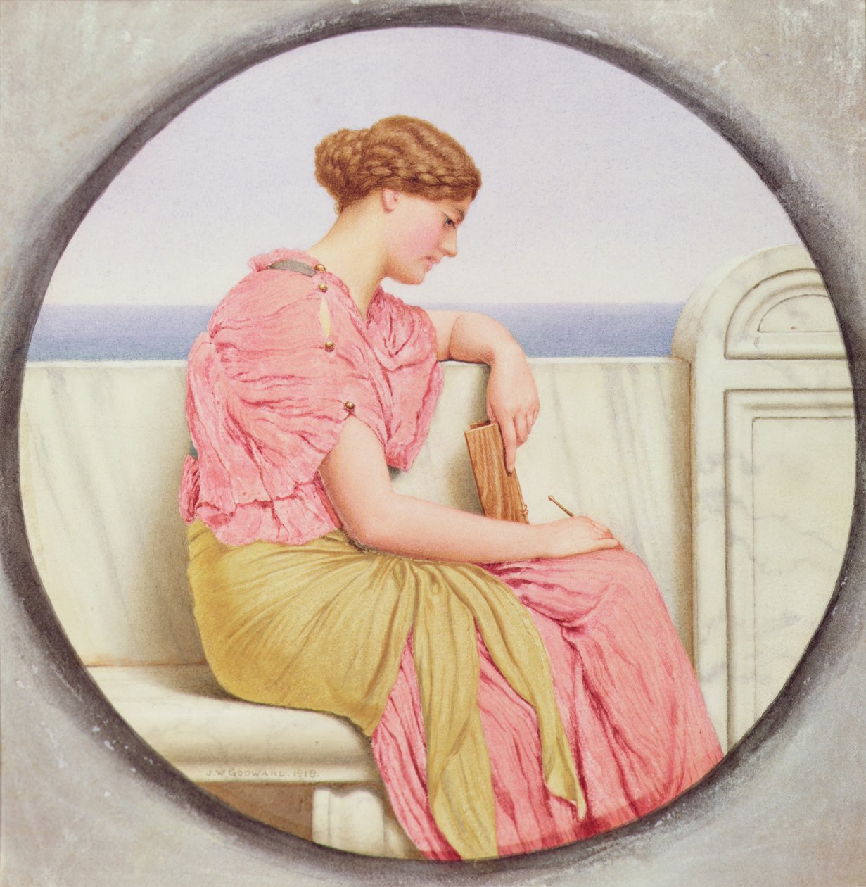 Réflexions, 1918 - John William Godward