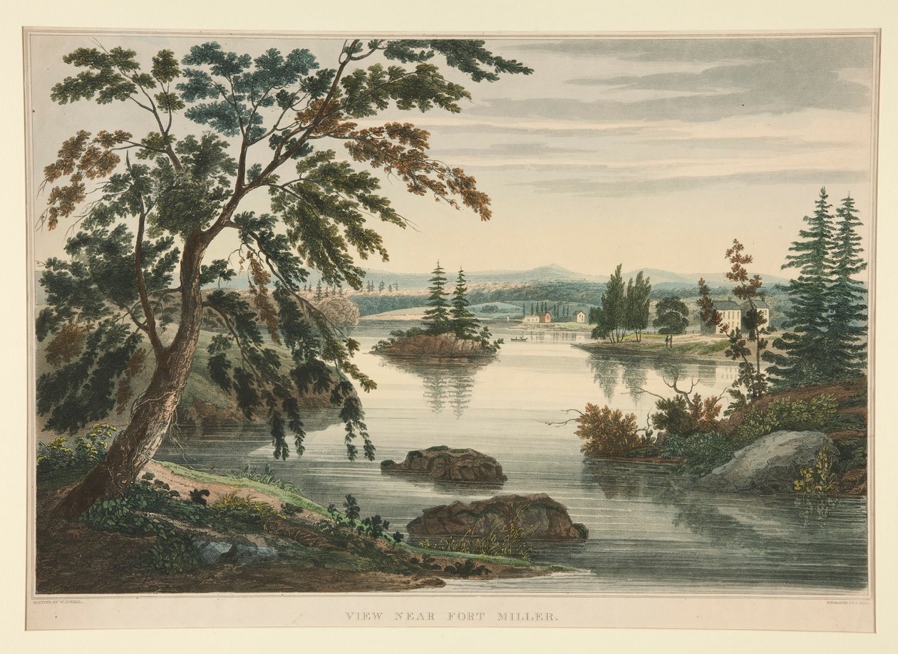 Vue près de Fort Miller - John William Hill