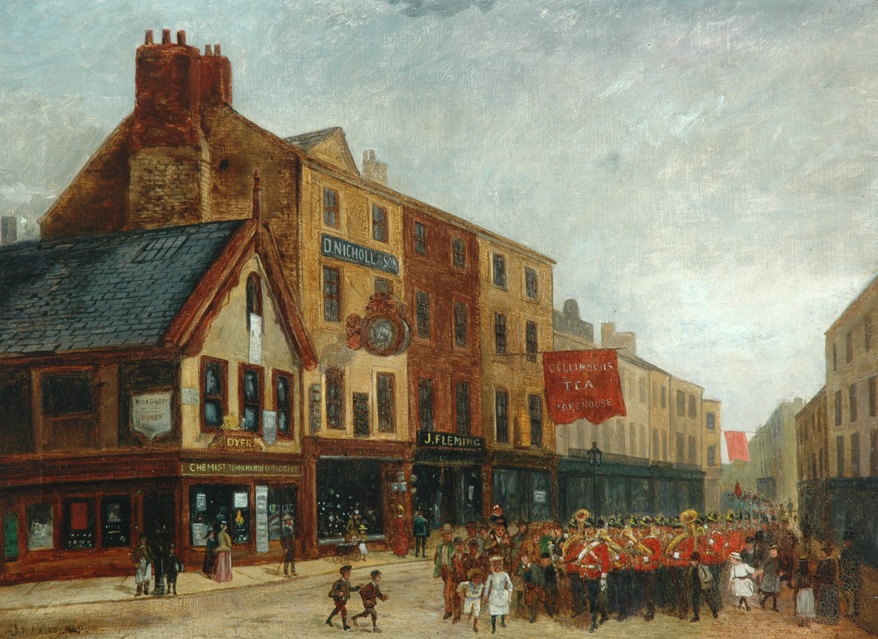 Scène de rue à Halifax, 1890 - John William Oates