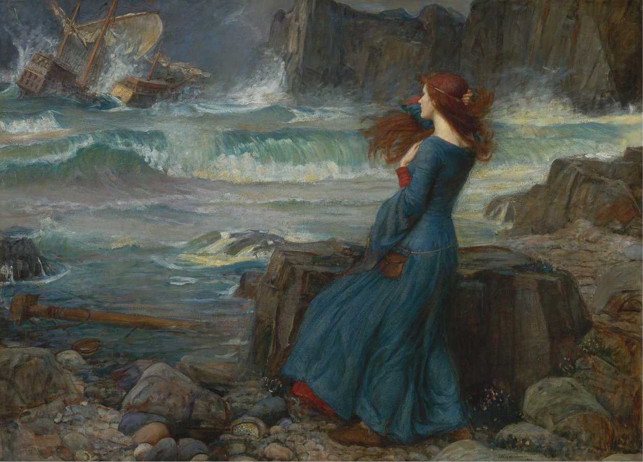 Miranda. La Tempête, 1916 - John William Waterhouse