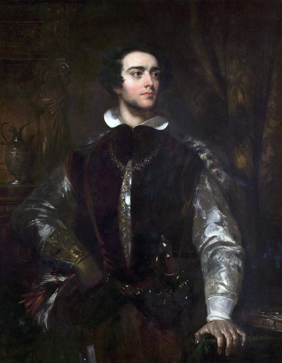Un gentleman en costume élisabéthain, vers 1850 - John Wood