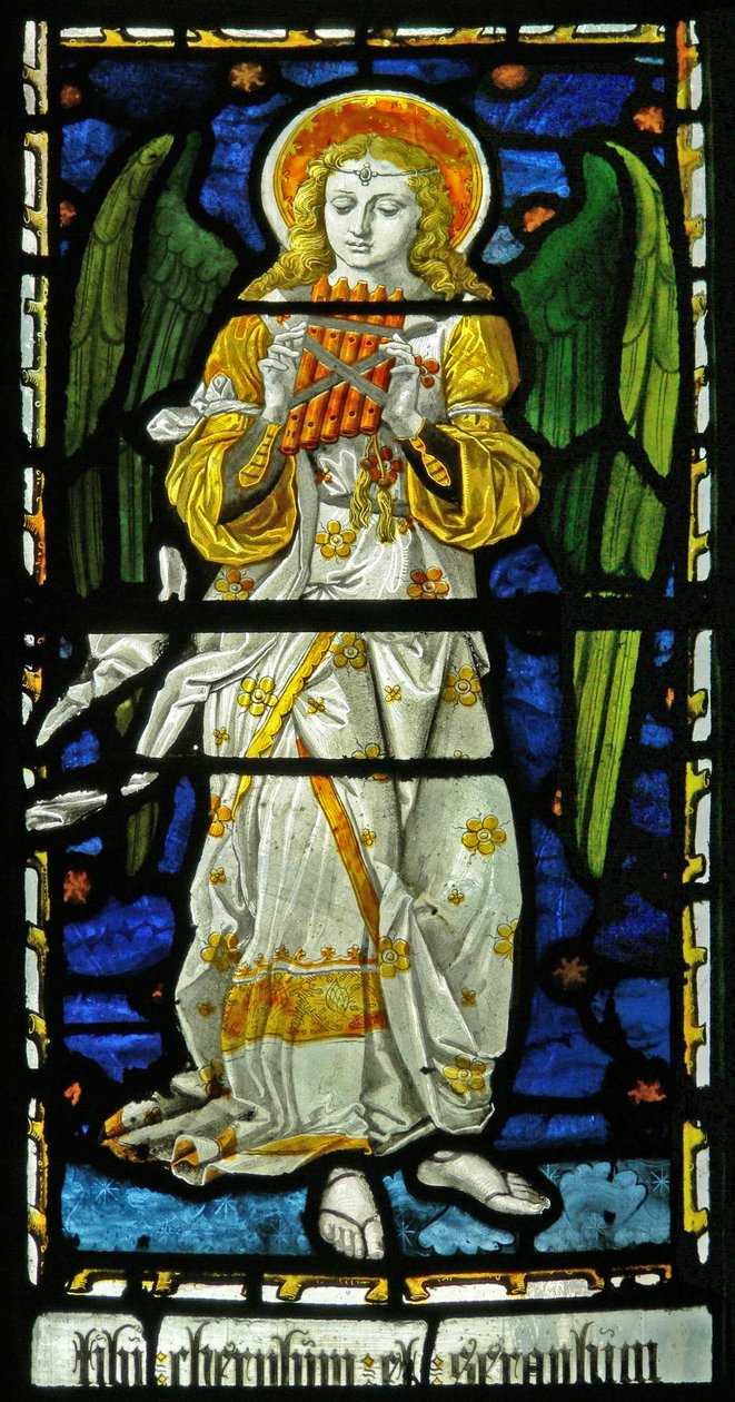 Ange musicien, 1870 (vitrail) - John and Grylls Burlison