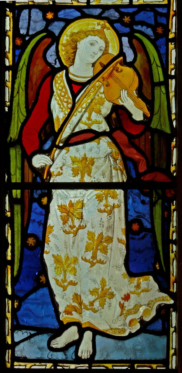 Ange musicien, 1870 (vitrail) - John and Grylls Burlison