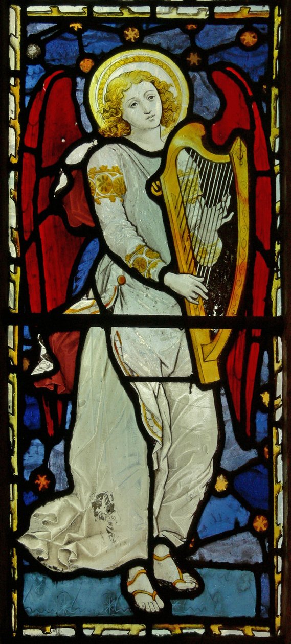 Ange musicien, 1870 (vitrail) - John and Grylls Burlison