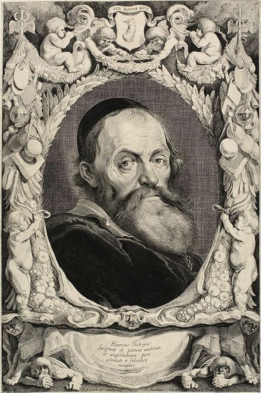 Portrait de Hendrik Goltzius - Jonas Suyderhoef