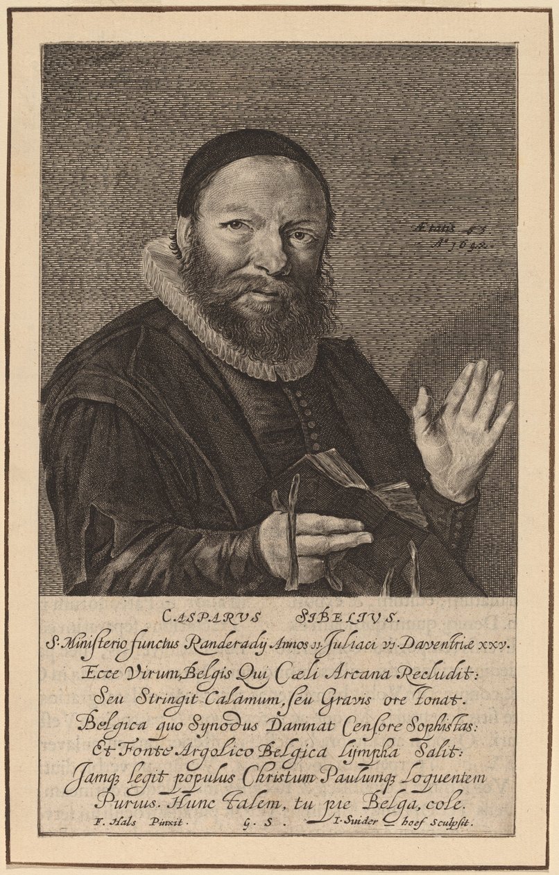 Caspar Sibelius - Jonas Suyderhoff after Frans Hals