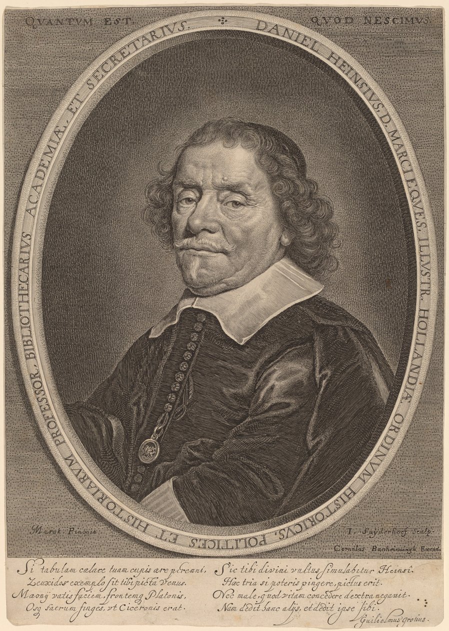 Daniel Heinsius - Jonas Suyderhoff after Jacob Fransz van der Merck