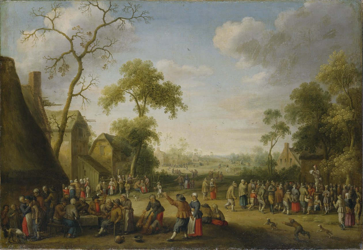 Scène de village, 1637 - Joost Cornelisz. Droochsloot