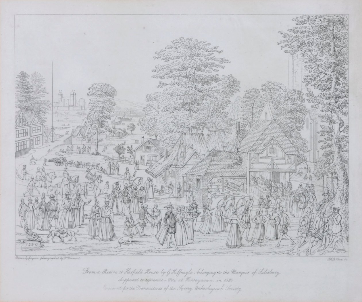 Fête à Horseydown vers 1590 - Joris Hoefnagel