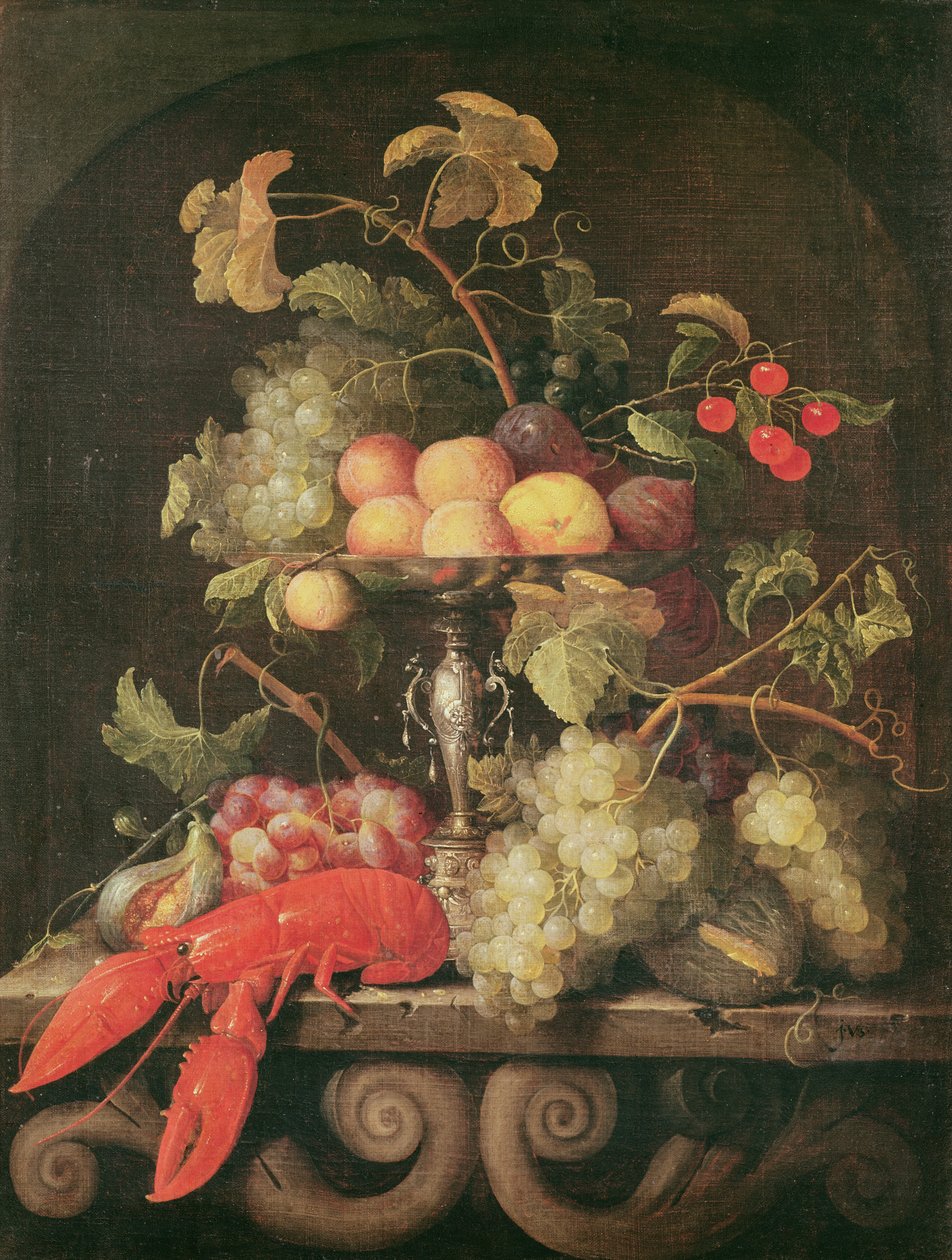 Nature morte avec un homard - Joris van Son