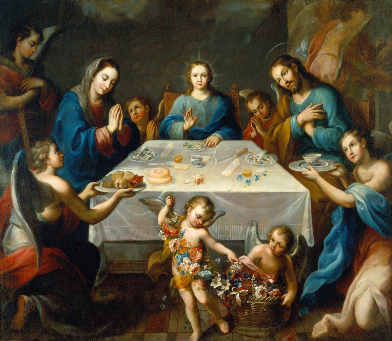 La bénédiction de la table - José de Alcíbar