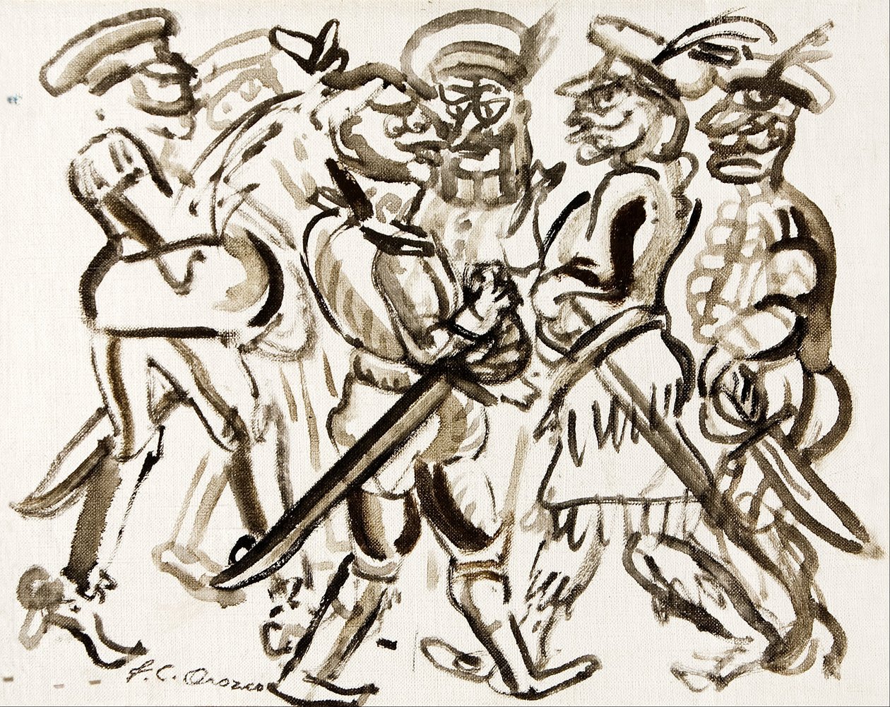 État-major des bouffons - José Clemente Orozco