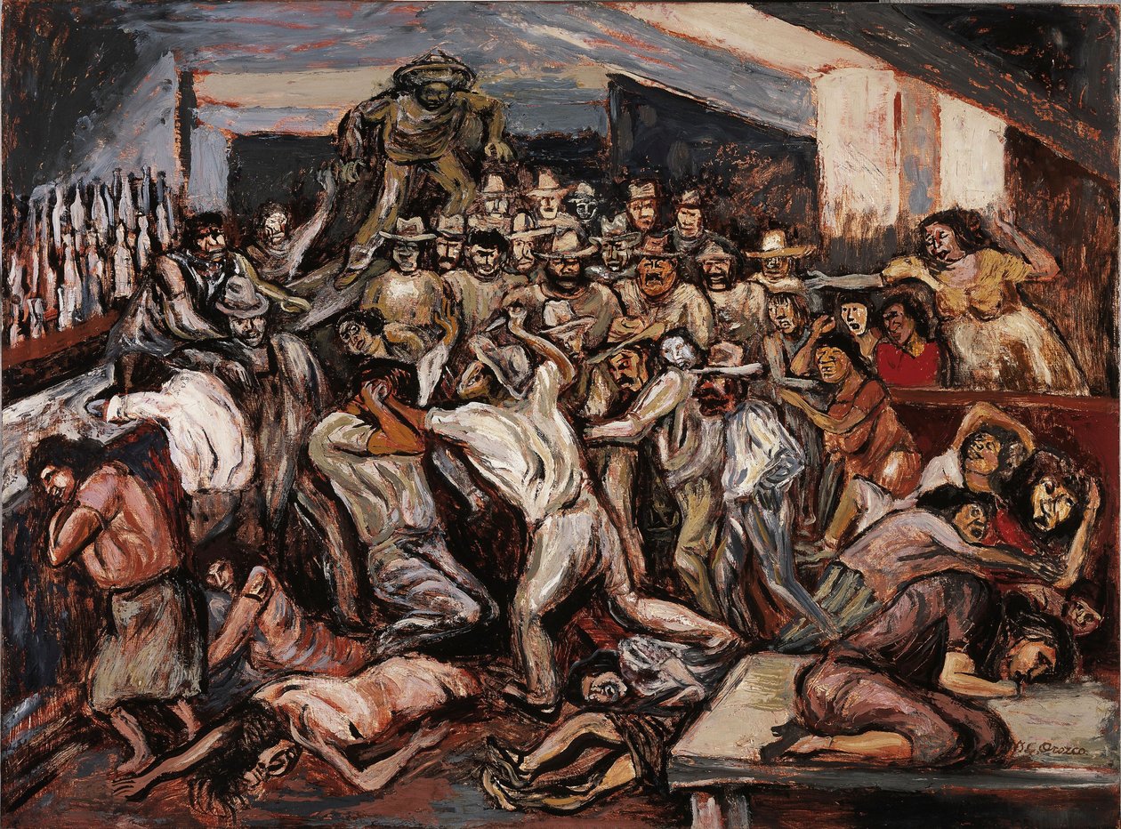 Rixe dans un cabaret, 1944 - José Clemente Orozco