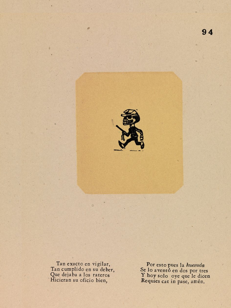 Calavera pour le policier - José Guadalupe Posada