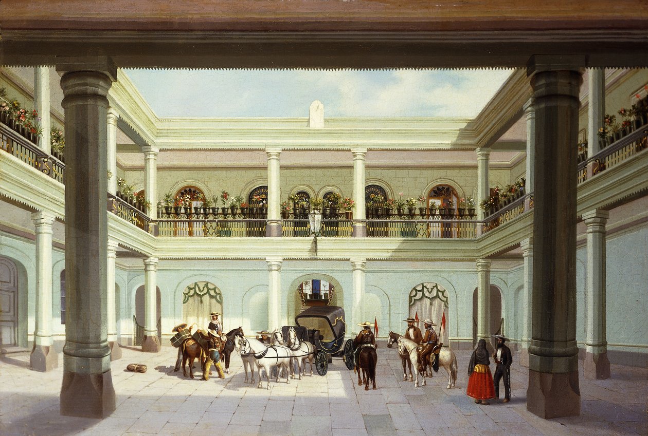 Vue de la cour - Jose Agustin Arrieta